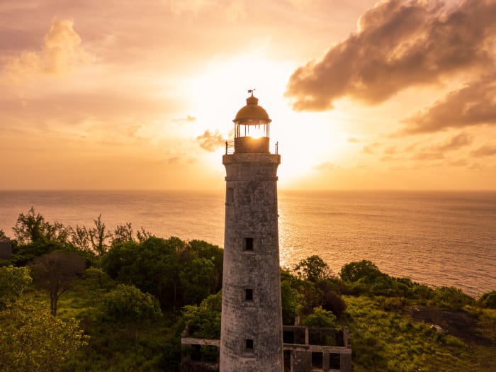 Lighthouse at Sunset in Barbados